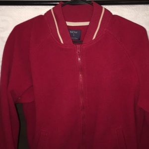 NOW oversized varsity jacket EUC